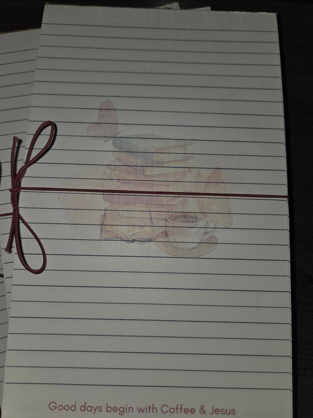 Jesus & Coffee tear away notepad
