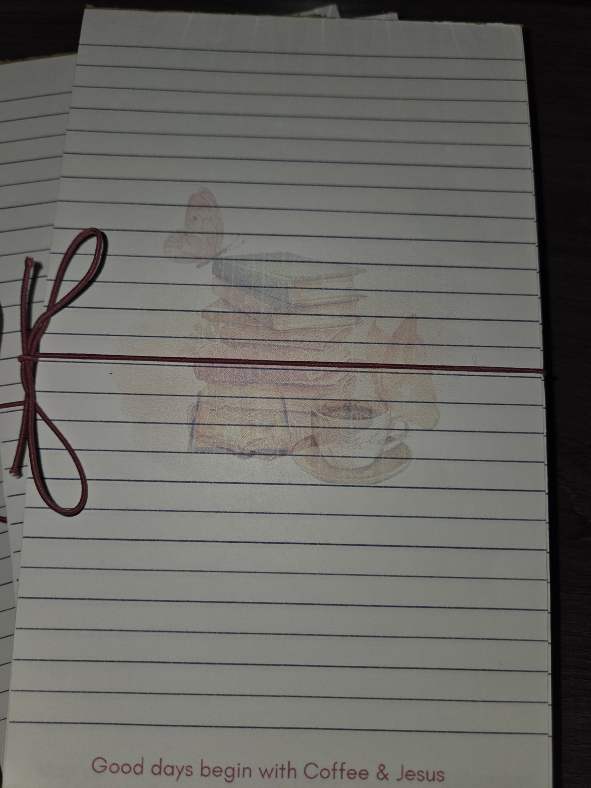 Jesus & Coffee tear away notepad